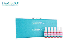 6 بطری لوازم آرایشی دائمی Famisoo نام تجاری ابرو رنگدانه تاتو جوهر مجموعه